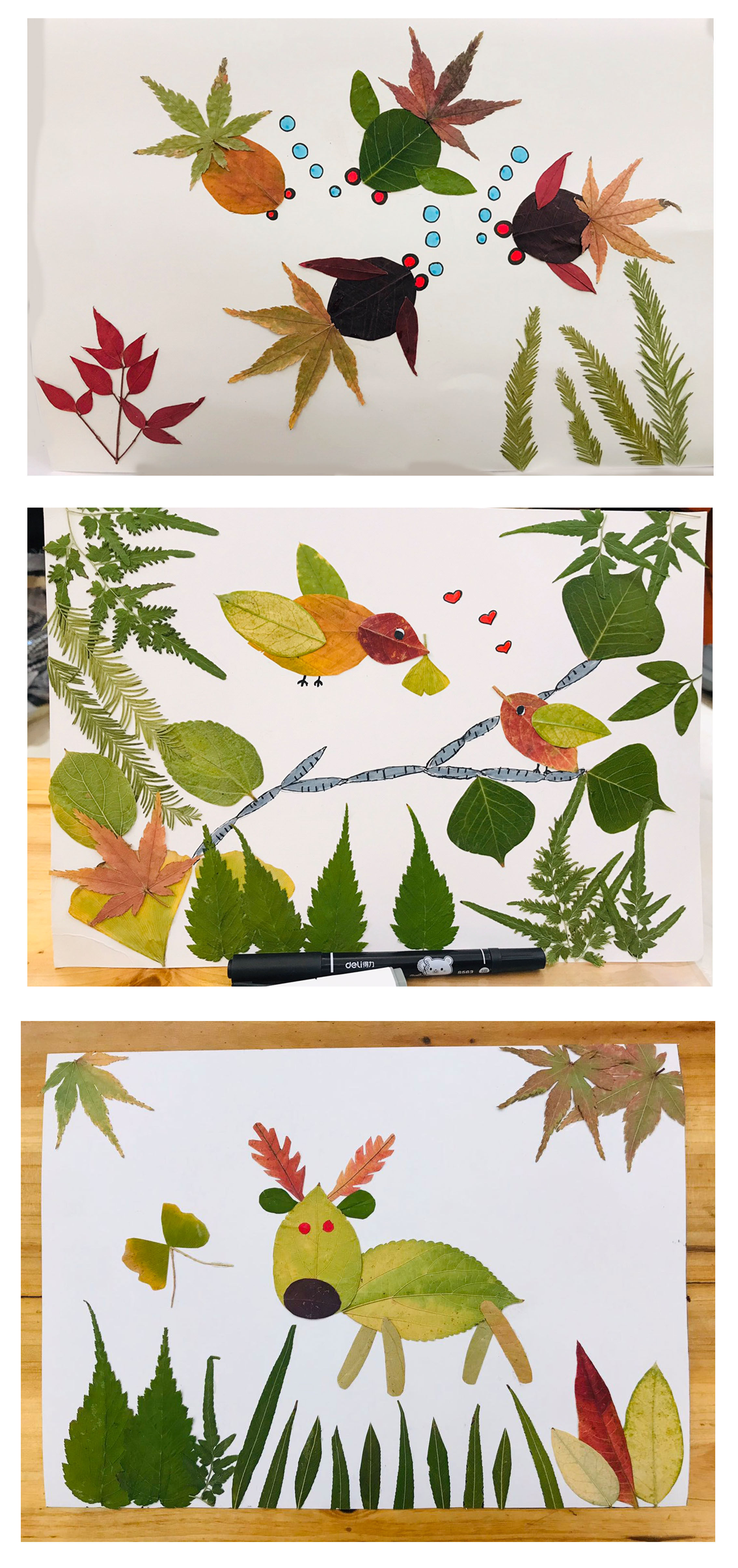 树叶天然压花书签植物装饰材料包植物手工diy干花干花