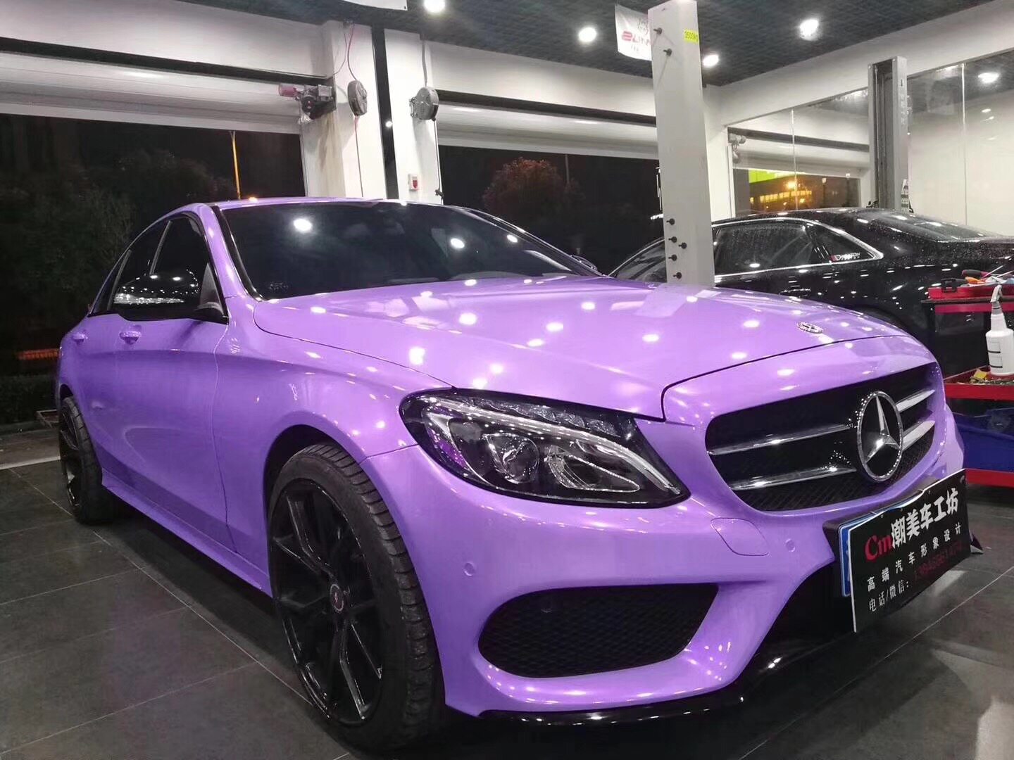 紫色超亮双色糖果极光进口低粘改色钻石变色改色膜