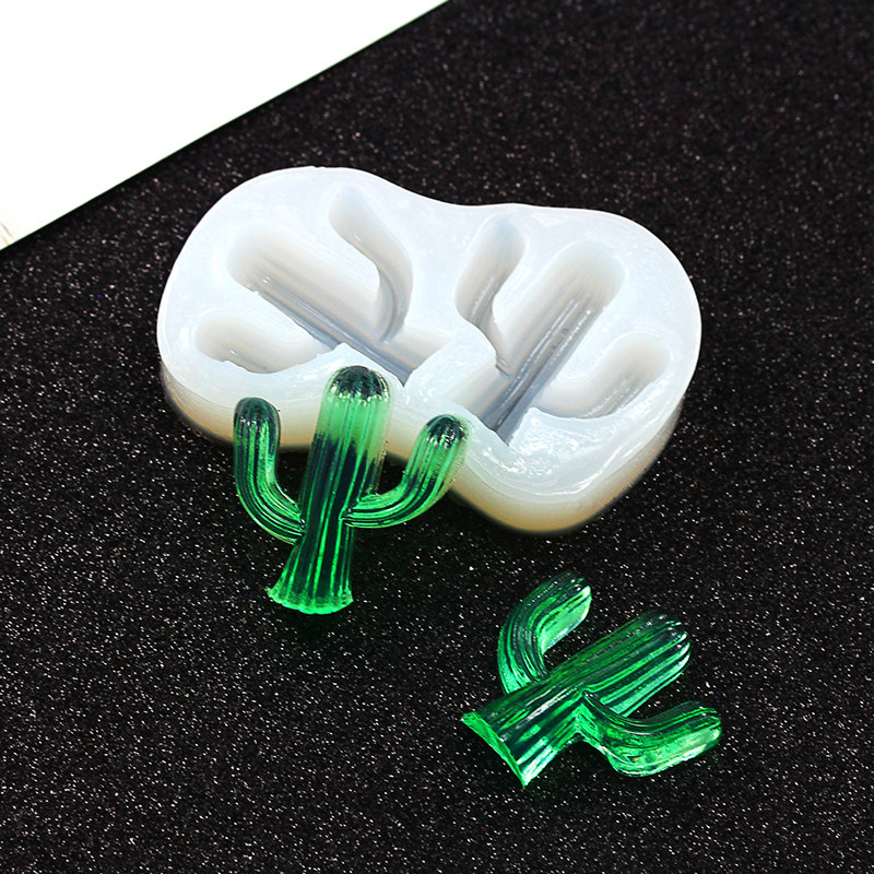 潮人坊 水晶滴胶 uv树脂胶 云朵仙人掌diy滴胶饰品材料 硅胶模具