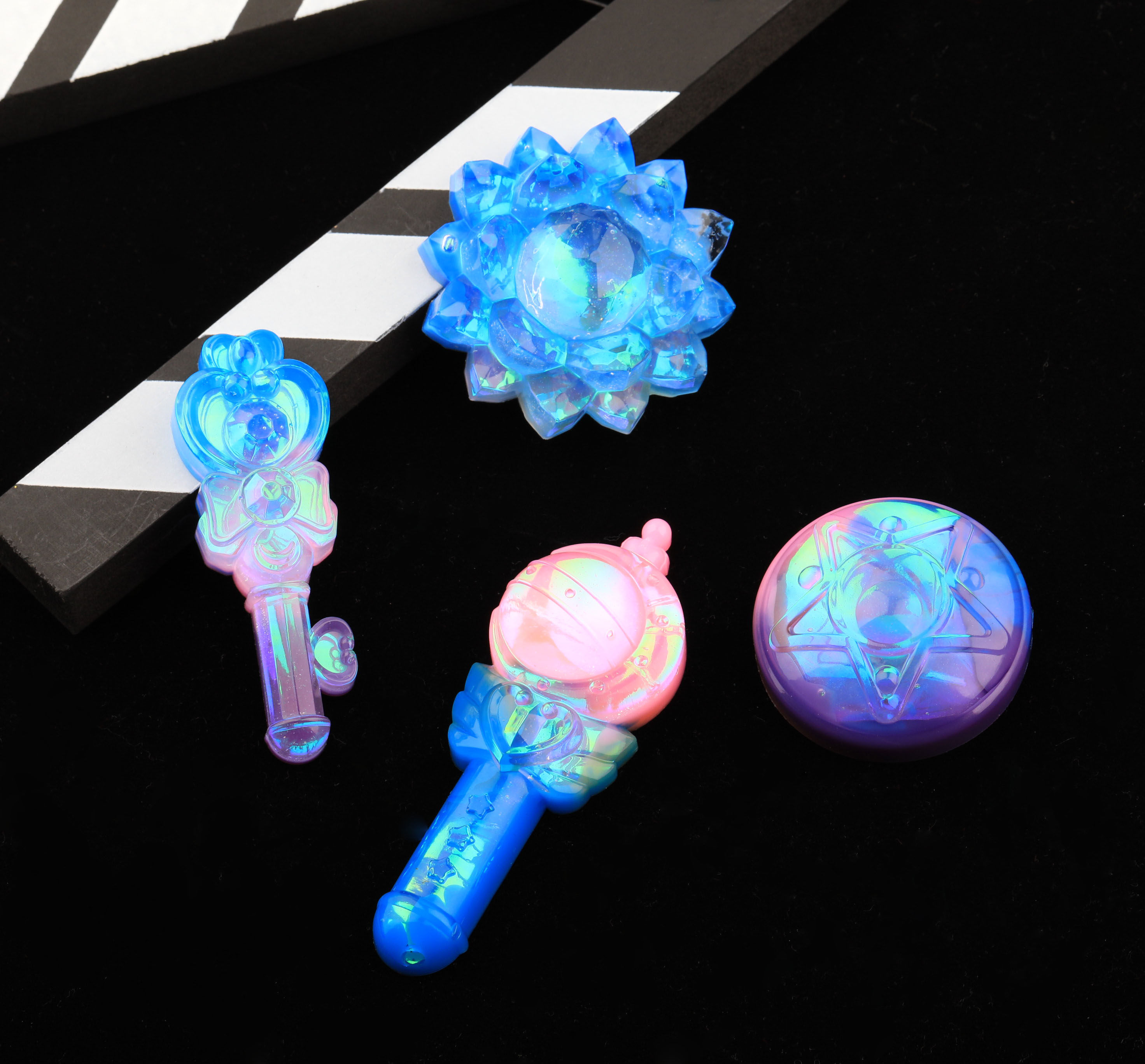 快手同款 美少女魔法棒权杖变身器硅胶模具水晶滴胶 diy饰品材料