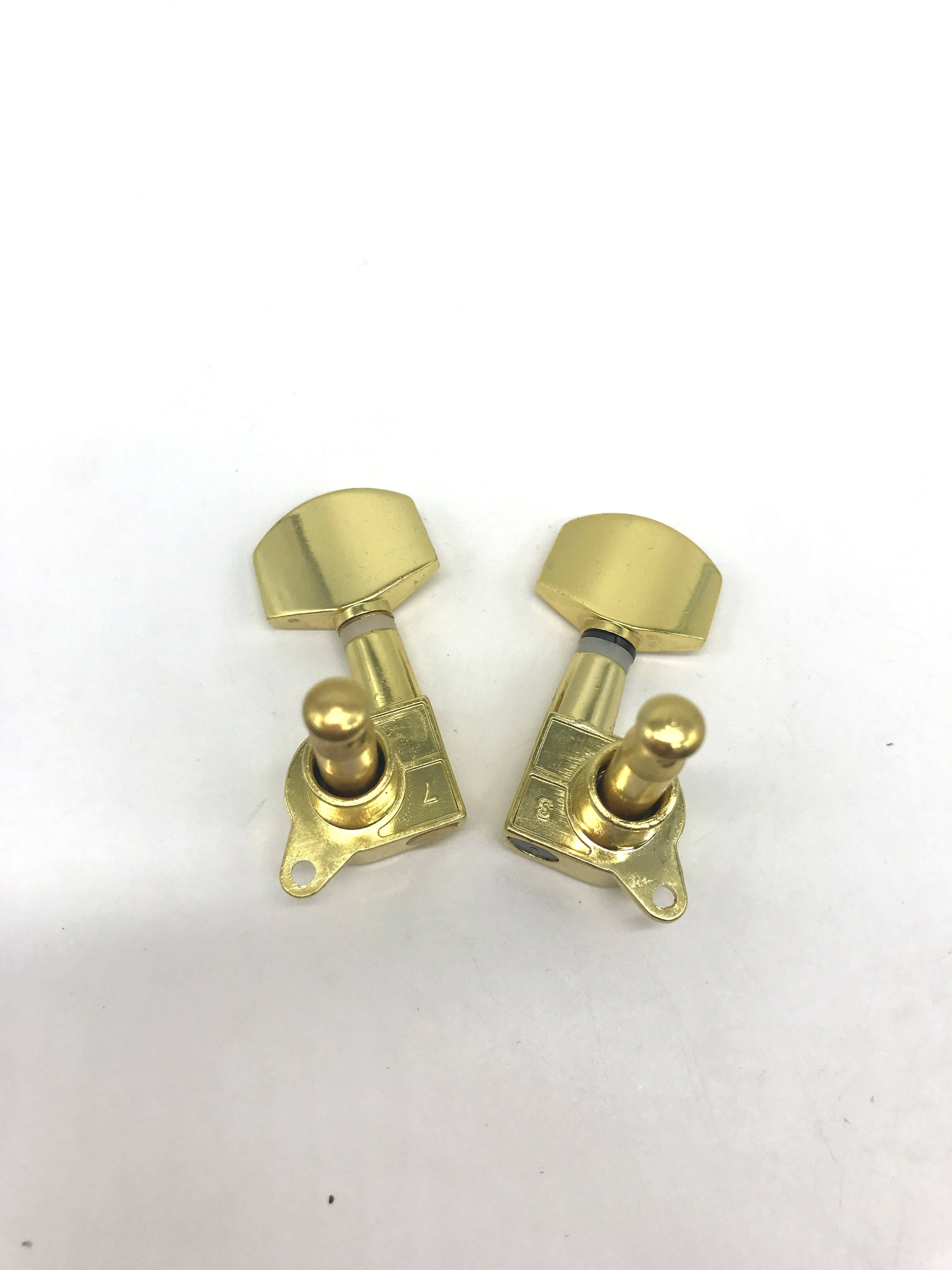 吉他弦轴民谣弦卷镀金全封闭合金小方头弦综合效果器