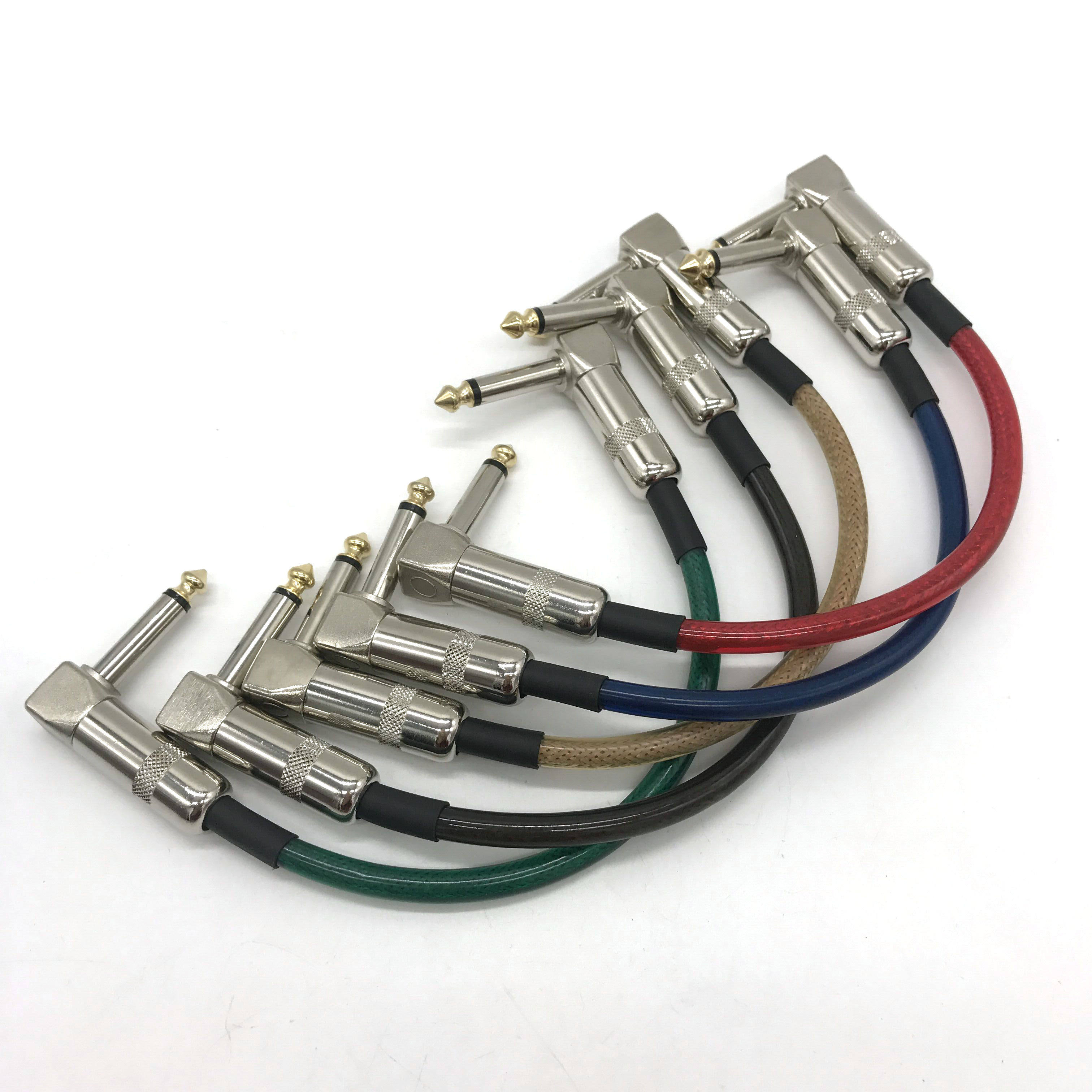 吉他连接线效果音箱单块降噪屏蔽调音5色吉他连接线