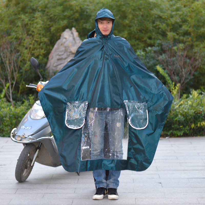 包邮正品天堂牛津雨衣j231特厚双人摩托车电动车雨披加厚加大超值