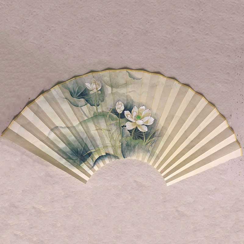 韩少爷绘画扇面真品手绘折扇包含扇骨国画中国扇子配件