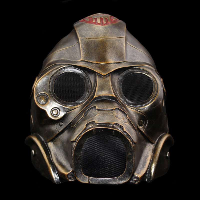 生化危机3幽灵恐怖辐射cs防护防毒面罩cos树脂面具 工厂批发