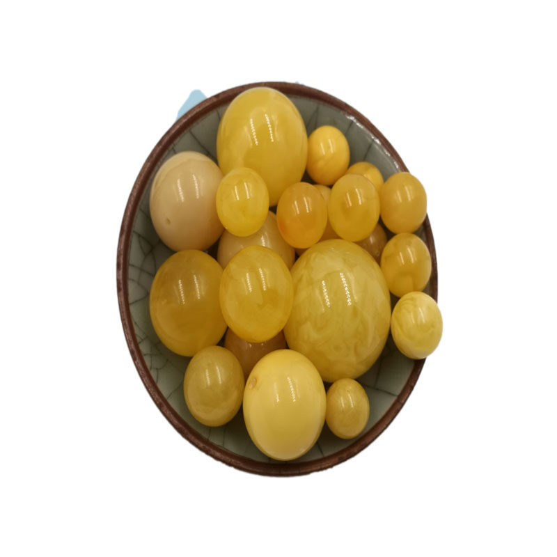 原矿蜜蜡手串 单珠108颗 琥珀油 配珠散珠女 配裙子穿的靴子 百搭