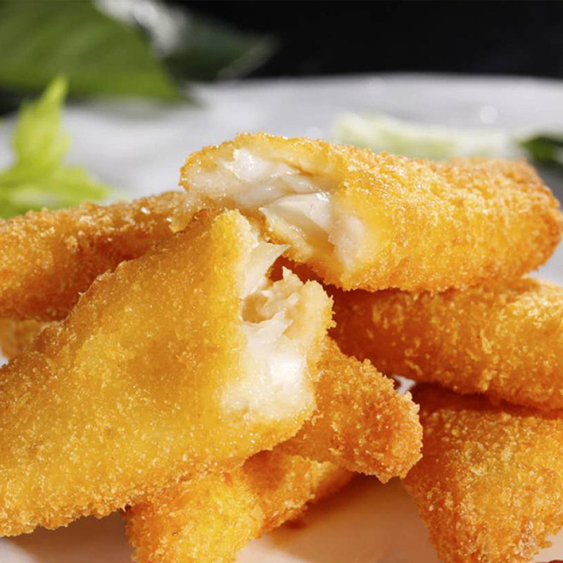 鱼条整箱亚洲渔港深海鳕鱼冷冻裹粉半成品西餐厅鳕鱼