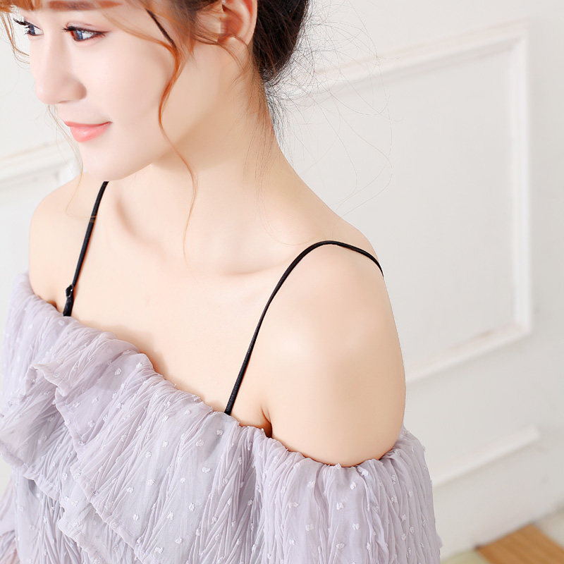带子一字漏肩双肩隐形胸罩文胸衣带内衣肩带肩带