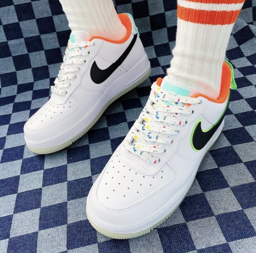 适配haveaj1空军一号反光gamegood电玩af1夜光鞋带