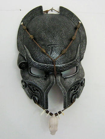 千奇坊万圣节铁血战士avpr独狼长老树脂道具工艺品珍藏版装饰面具