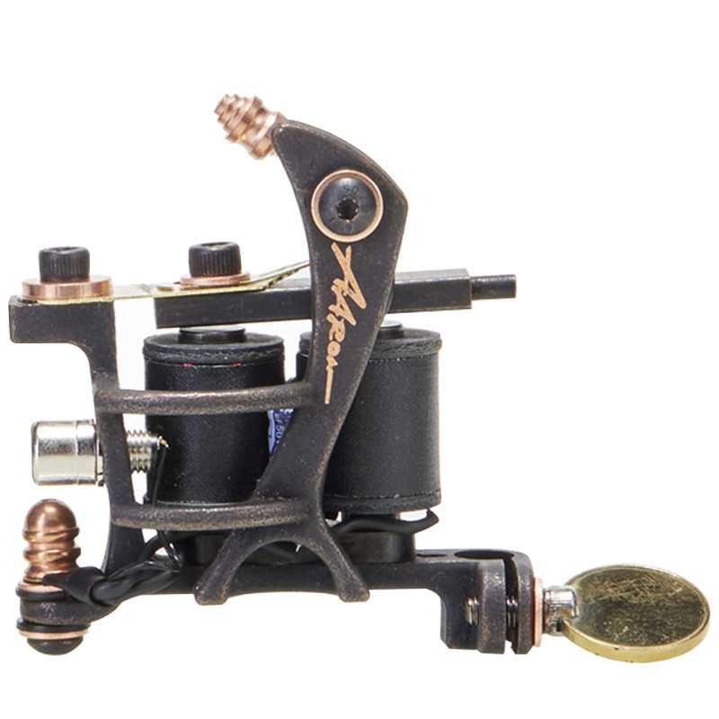 纹身机北京强子纹身器材传统亚伦二代弹片线圈化妆