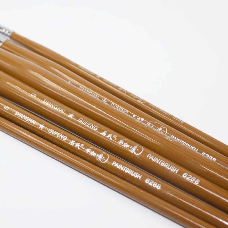 水粉包邮正品毕加索6288狼毫长杆粉笔6支装水水粉颜料