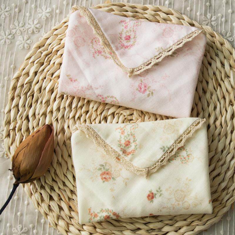 全棉时光手绢女生手工手帕宫廷温柔清新田园纯棉手帕