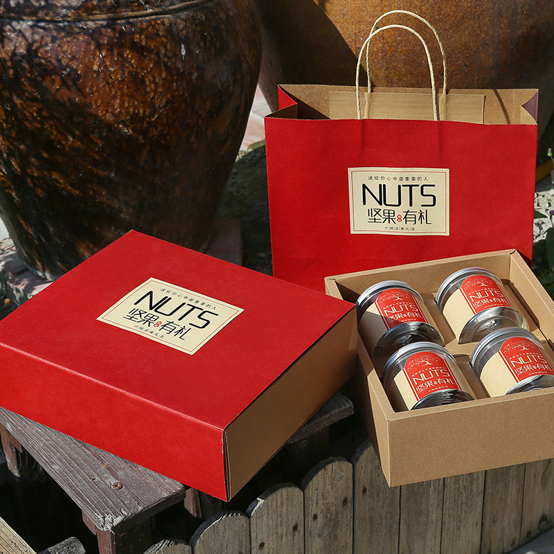 坚果包装盒瓶装年货礼盒高档创意食品滋补特产礼品盒