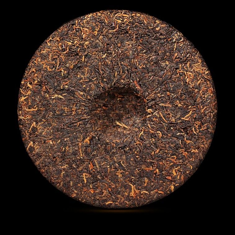 云南普洱茶熟茶茶饼老班章金豪金芽头七子357g勐海普洱