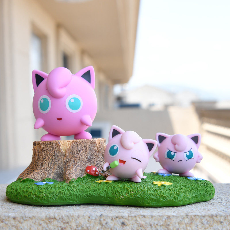 宝可梦粉色胖丁手办玩偶摆件周边口袋妖怪女生女童潮玩盲盒