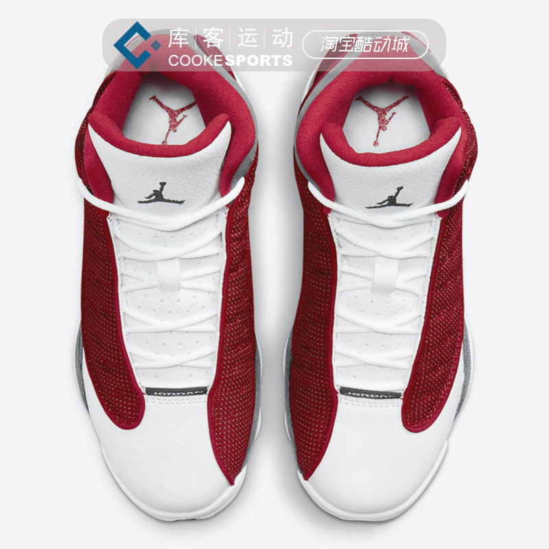 库客airjordan13aj13灰白红休闲运动篮球鞋dj5982600