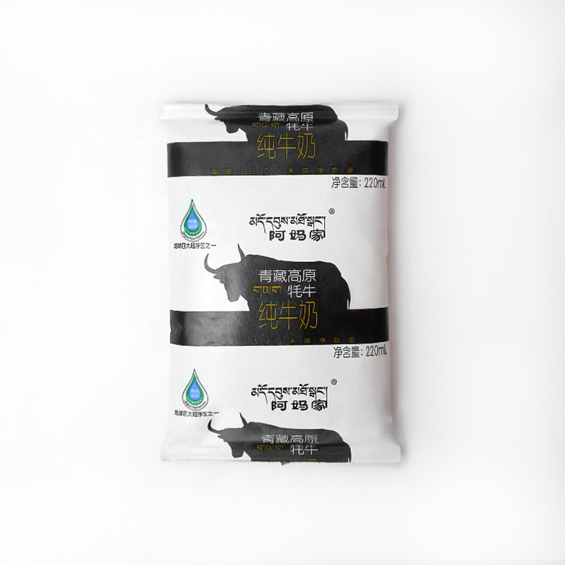阿妈家青藏高原纯牛奶牦牛牛奶青海祁连山220ml16袋纯牛奶
