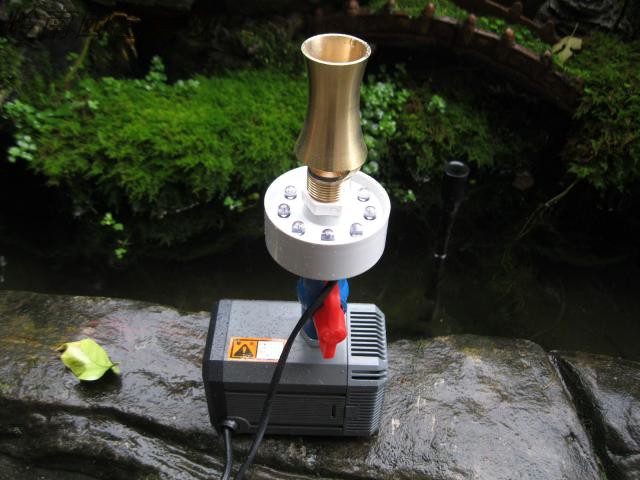 鱼池喷泉户外庭院造景喷头涌泉水池锦鲤氧气机喷泉