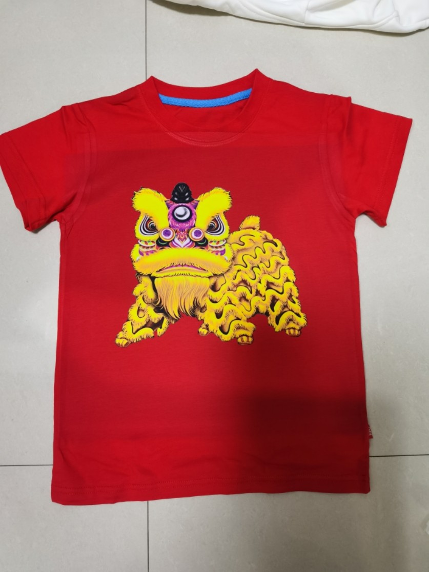 黄飞鸿 狮头 舞狮 醒狮队 衣服 佛装 团服 彩色 醒狮 短袖 t恤 - 爱购