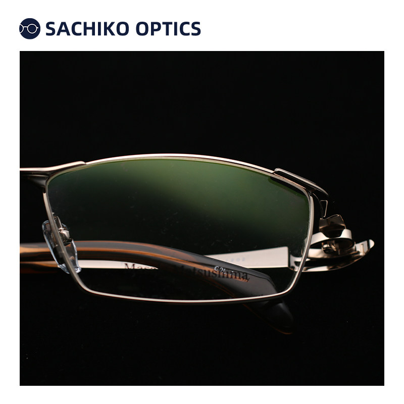 masaki松岛正树眼镜架大脸纯钛商务大号加宽眼镜眼镜架