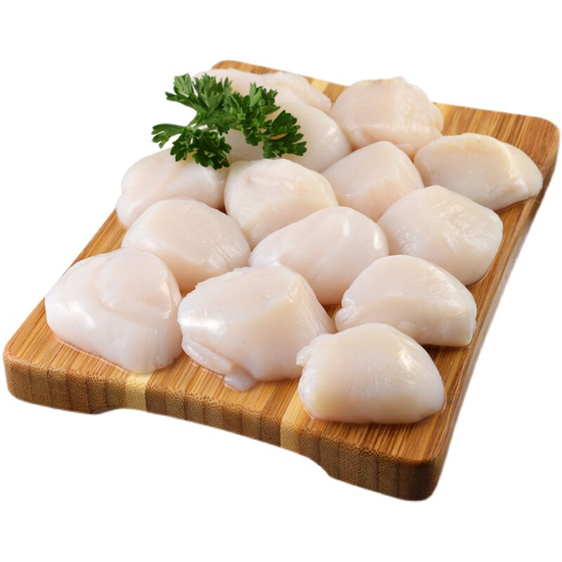 北海道虾夷扇贝肉m号2530带子帆立贝柱1kg宝宝辅食刺身海鲜日料