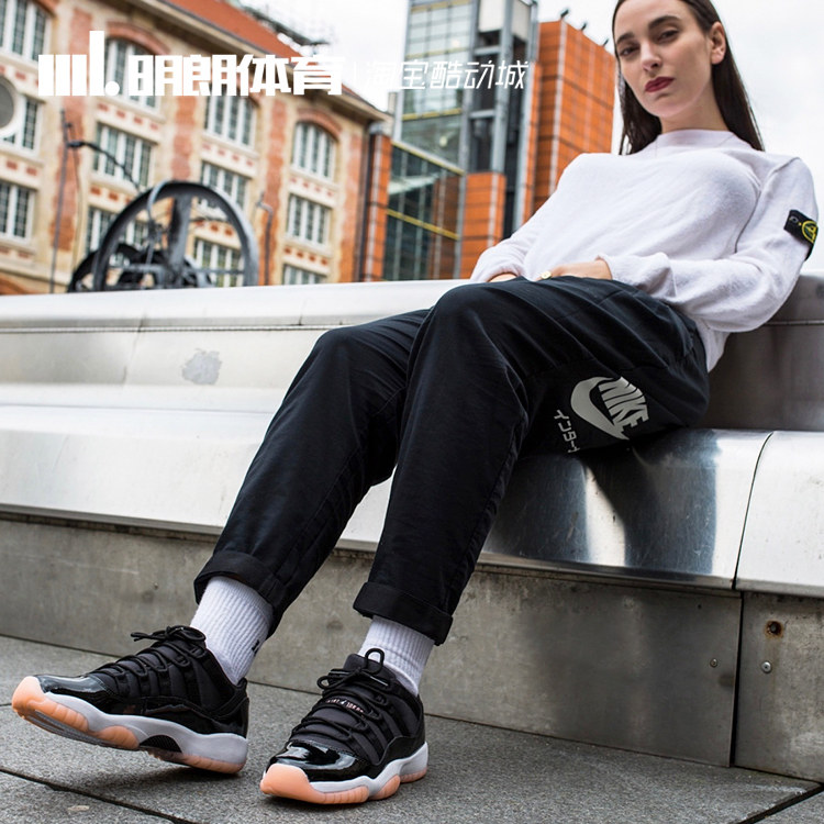 明朗体育air jordan 11 low gs黑粉大魔王 aj11 玫瑰金ah7860-105