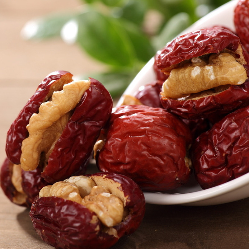 枣夹核桃500g陕西特产红枣核桃仁西安干果零食枣类制品