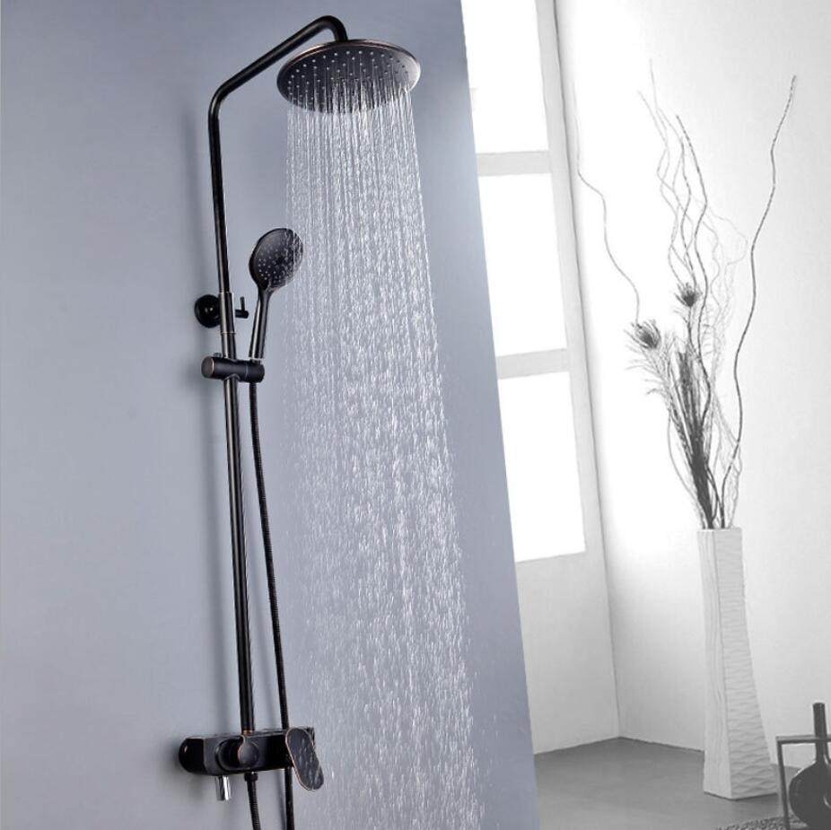 圆形花洒组合水龙头喷水顶喷手高端家庭别墅淋浴普通花洒套装