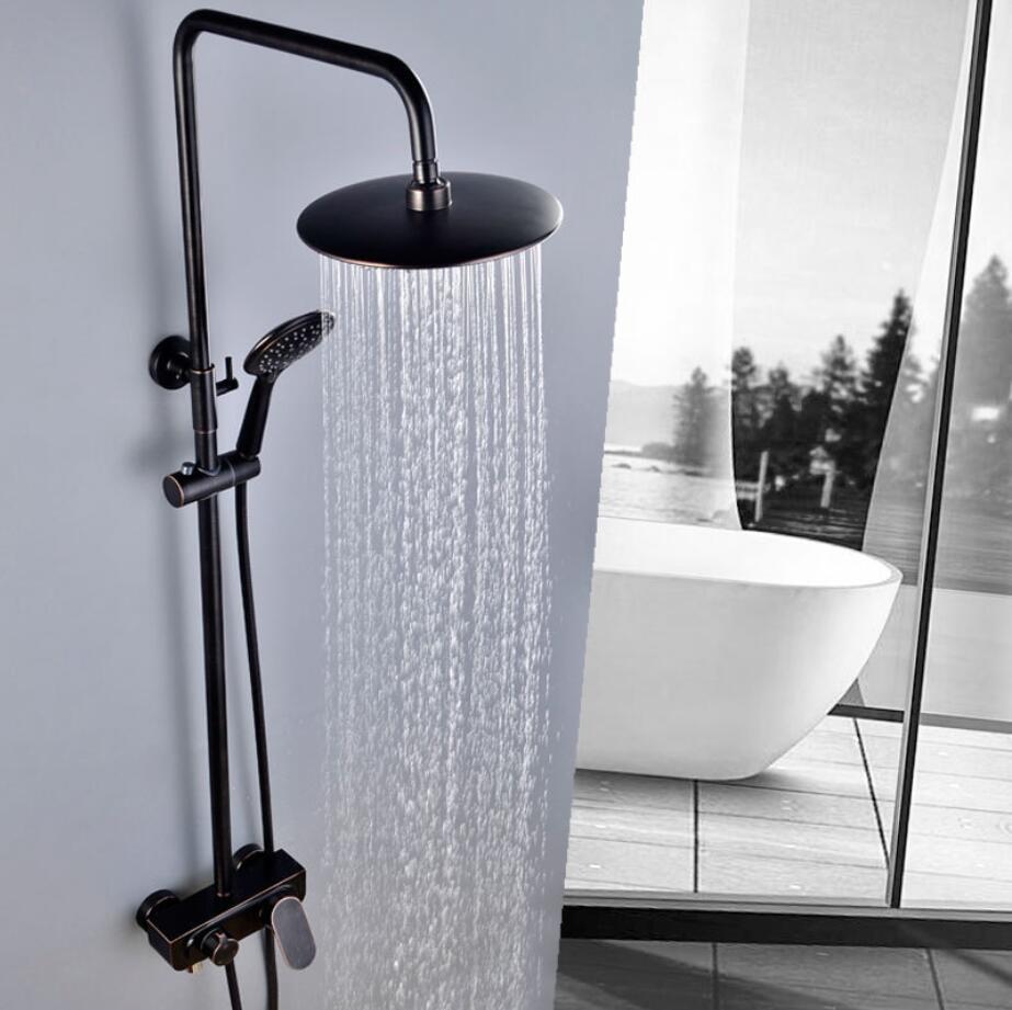 圆形花洒组合水龙头喷水顶喷手高端家庭别墅淋浴普通花洒套装