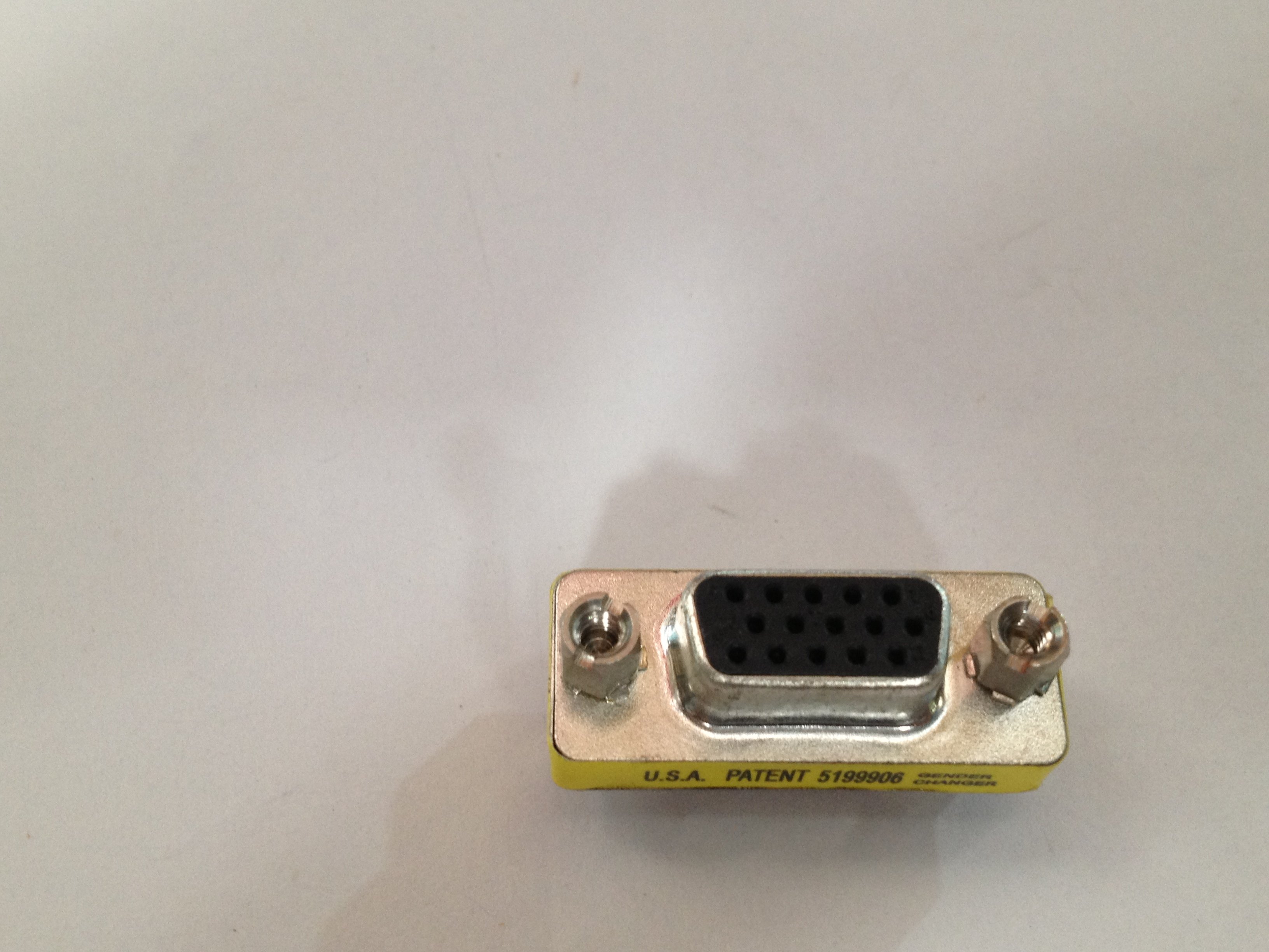 母头vga转接头15针孔15孔双通插头vga对公vga线