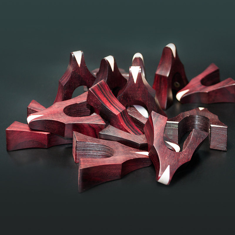 古筝整套珍藏版紫檀经典老红红木雁柱琴码配件其它乐器配件