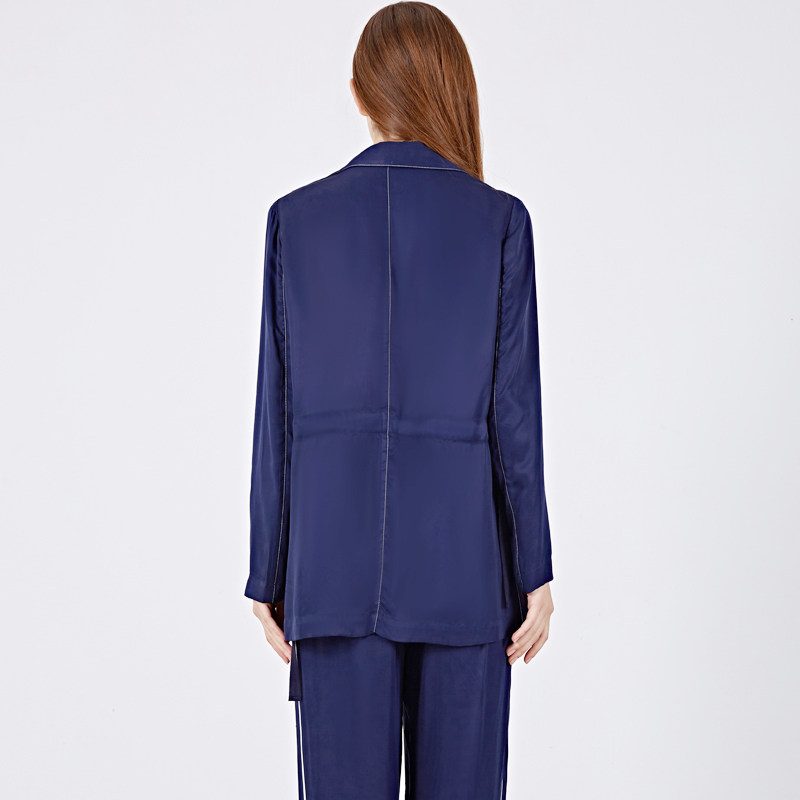 春装新品铜氨丝休闲西装上衣小外套ladysdiary女性日记