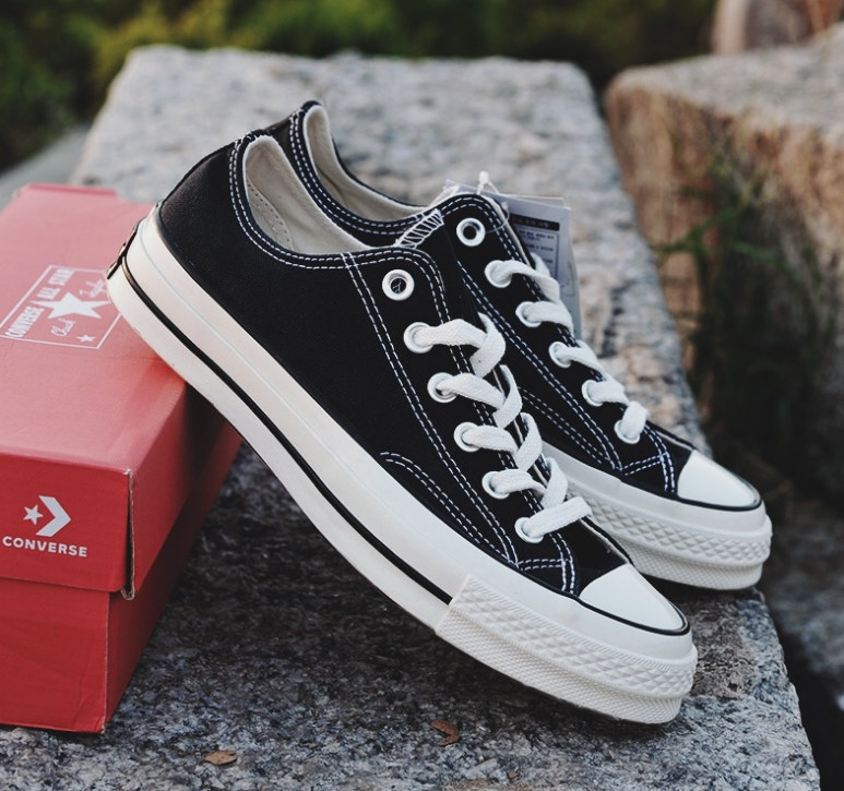 converse匡威1970s经典黑白白色男女女款低高帮帆帆布鞋