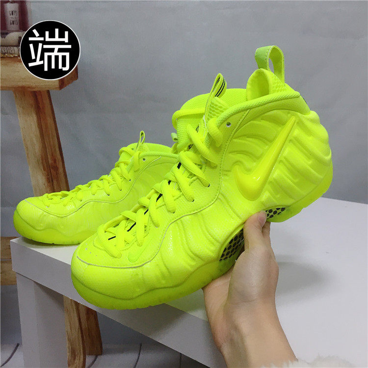 nikeairfoampositepro荧光绿泡dm限量喷泡cw1593篮球鞋