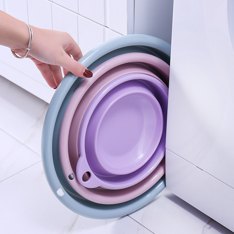 户外折叠便携式旅行可折叠脸盆洗脚脚盆出国装备水盆