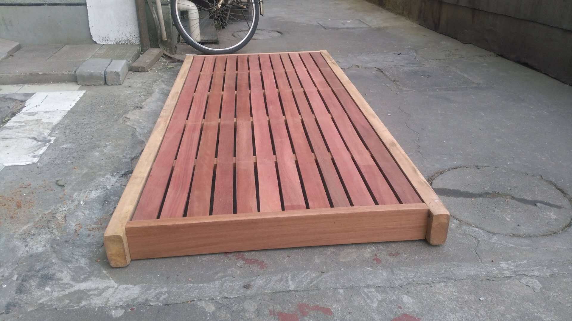 床板18米柳桉木床实木厘米加厚厚木绑硬板床床架