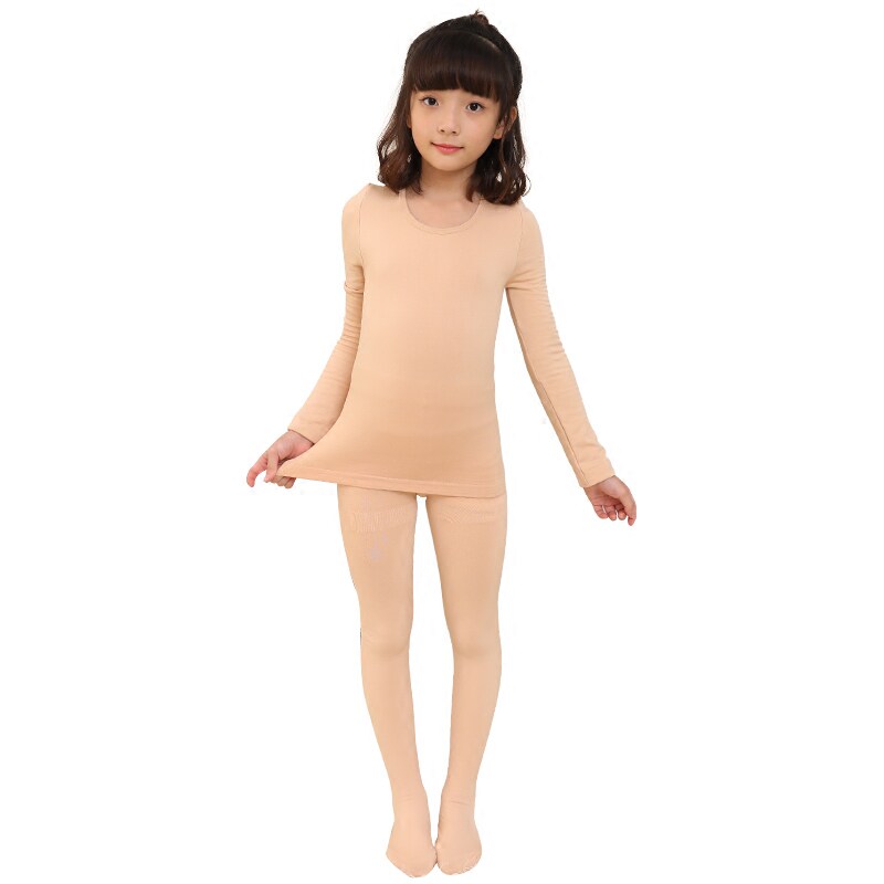 肉色打底女童秋冬儿童肤色紧身衣舞蹈儿童演出服
