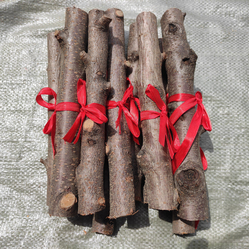 野生桃枝辟邪镇宝宝压惊客厅卧室植物圆雕中国木雕