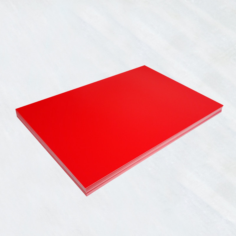 红色卡纸激光双面单面打印纸亮光红卡200克a4卡纸