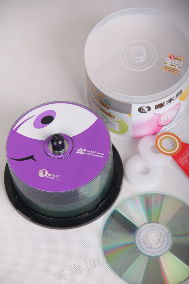 空白啄木鸟心情系列cdr50片刻录盘vcd光盘52x刻录盘