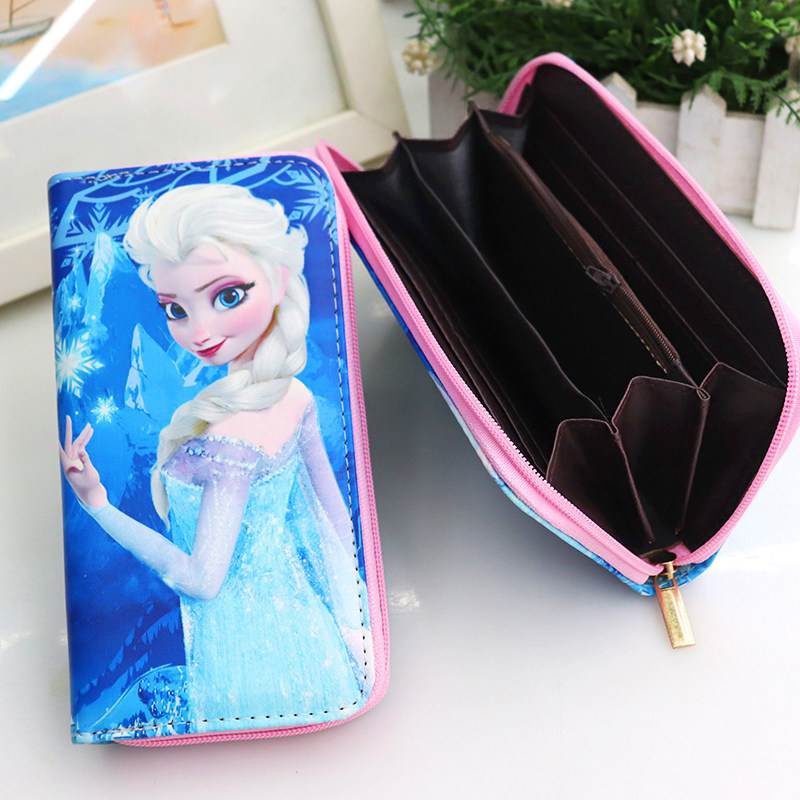 钱包儿童零钱韩版卡通公主可爱小女孩拉链长款钱包