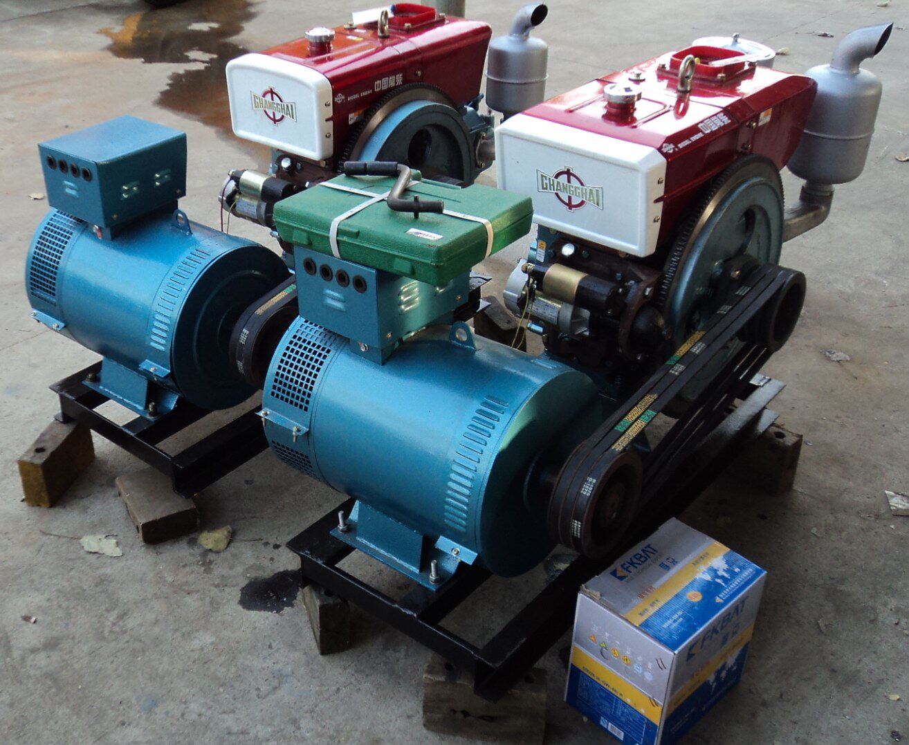 常柴股份动力 柴油发电机组 8kw~24kw全铜电机 电启动 送电瓶一只
