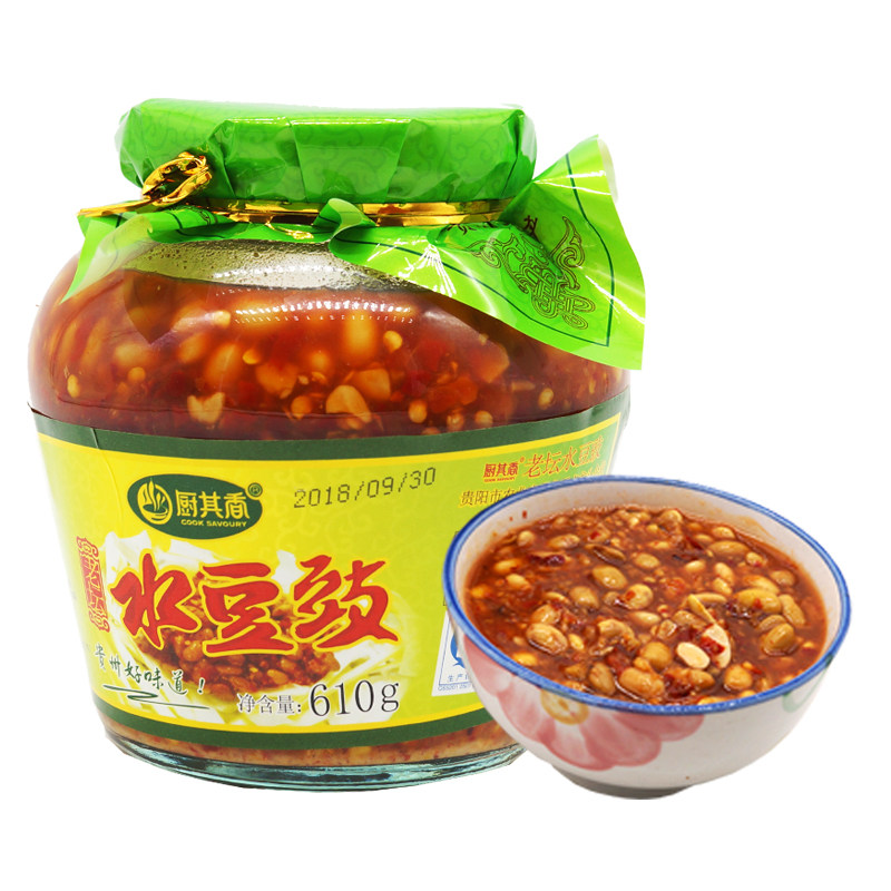 风味贵州特产水豆豉水酱豆农家凉拌拌菜蘸水辣椒类调料