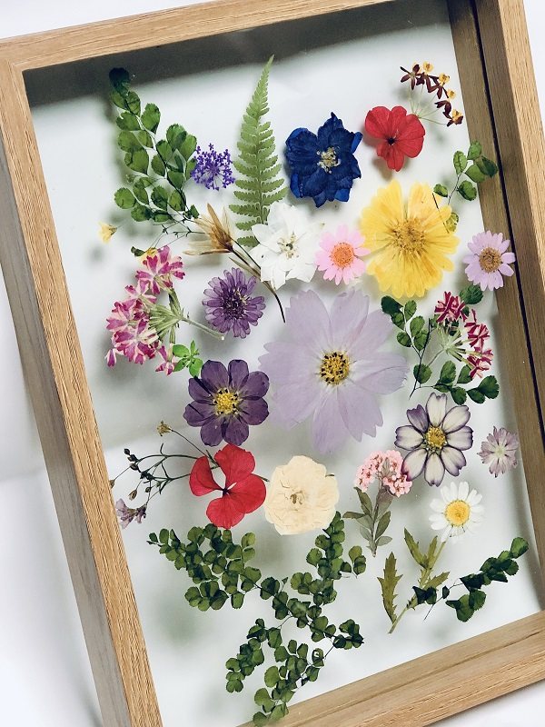 装饰绚美系列手作押花相框干花压花木制装饰画干花