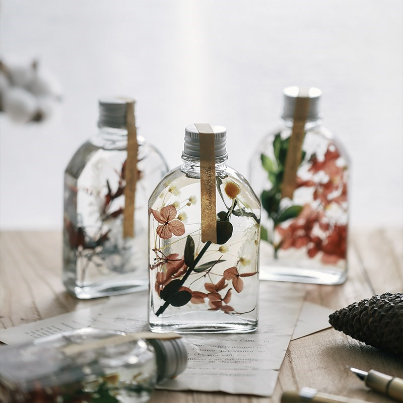 浮游diy永生花漂浮玻璃瓶矿物保鲜干花抖音母亲节永生花