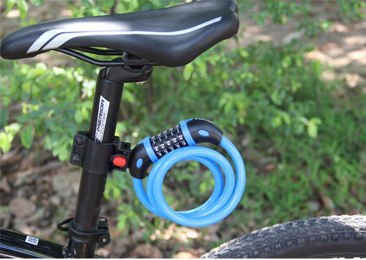 自行车防盗防盗锁锁具山地电动车5位密码锁单车通用自行车锁