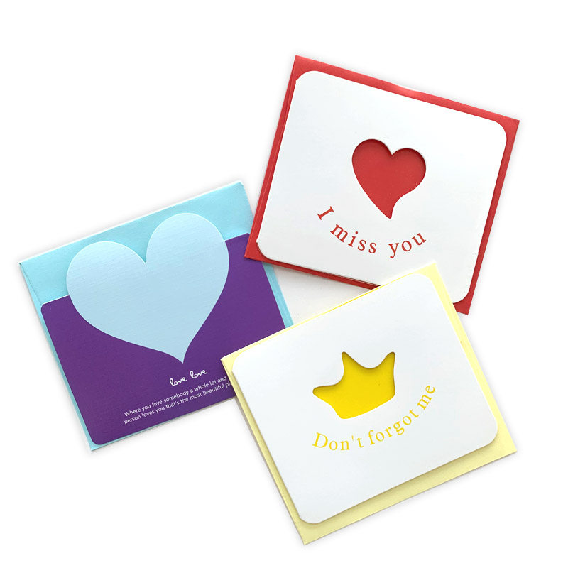 迷你带信卡片礼物卡礼物祝福小学生ins简约韩国贺卡