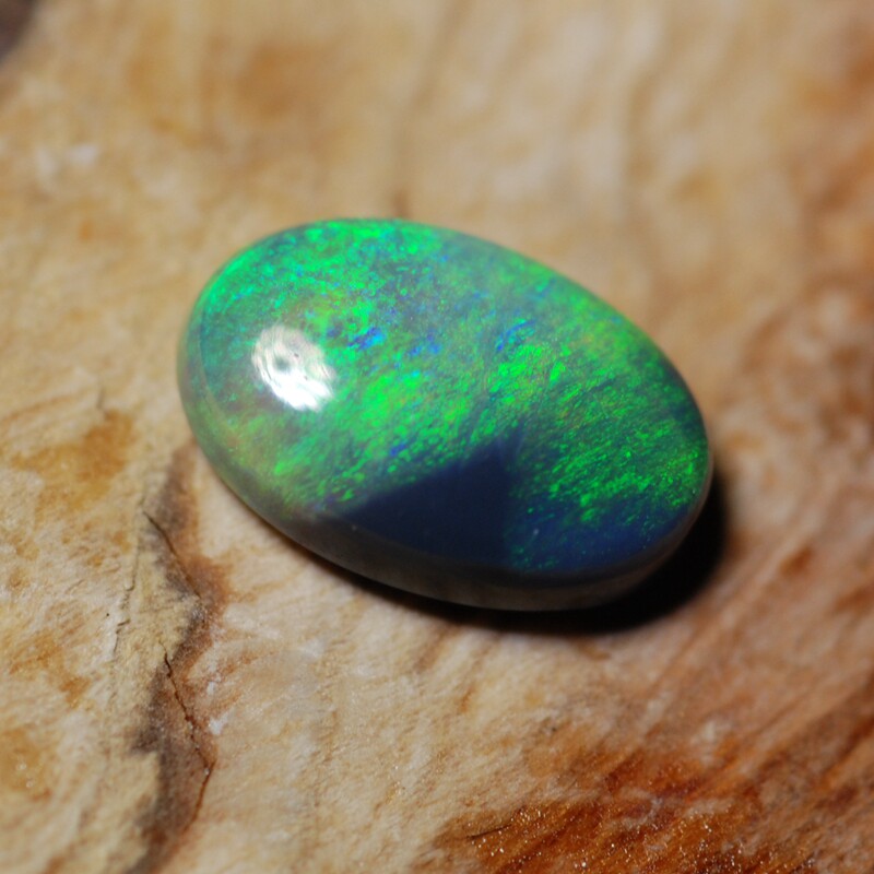 欧泊戒指生辰宝石原石彩色镶嵌6mm澳洲猫眼石其他