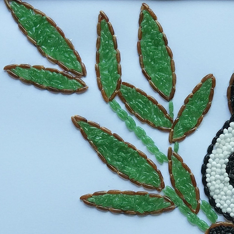 五谷杂粮豆子种子diy贴画暖场亲子活动幼儿园手工课材料包大熊猫